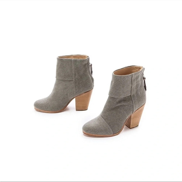 Rag  & Bone
Newbury Canvas Ankle Boot, Dark Gray size US 8.5 - Picture 9 of 13
